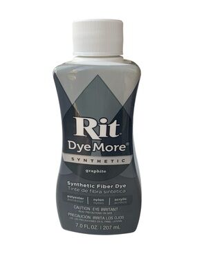 RIT Dye More Synthetic Fiber Dye Graphite NEW UNOPENED
